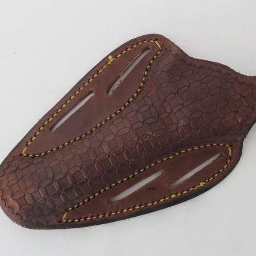 Vintage leather gun holster for revolver
