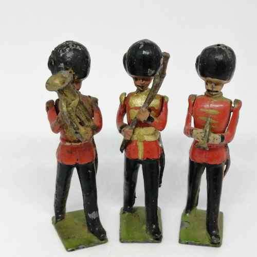 Lot of 3 Vintage British Army band lead soldiers - Britains Ltd