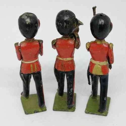Lot of 3 Vintage British Army band lead soldiers - Britains Ltd