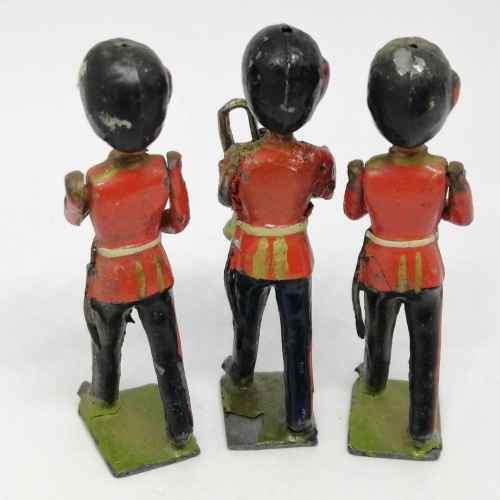 Lot of 3 Vintage British Army band lead soldiers - Britains Ltd