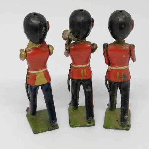 Lot of 3 Vintage British Army band lead soldiers - Britains Ltd