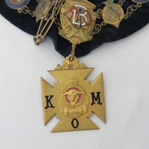 Royal Antediluvian Order of Buffaloes set with medals and accessories