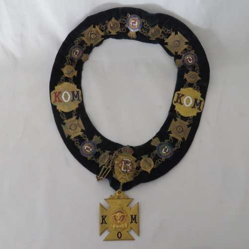 Royal Antediluvian Order of Buffaloes set with medals and accessories