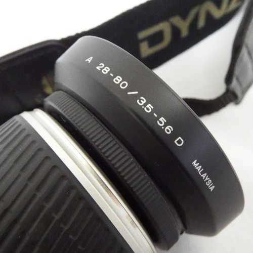 Minolta Dynax 5 camera with Minolta AF Zoom 0.4 m / 1.3 ft Macro lens in bag - Not tested