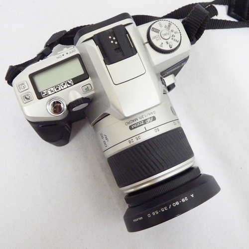 Minolta Dynax 5 camera with Minolta AF Zoom 0.4 m / 1.3 ft Macro lens in bag - Not tested