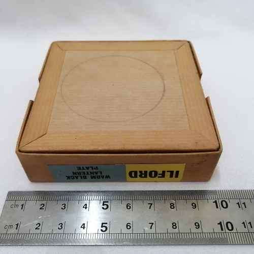 Vintage Ilford warm black lantern plate