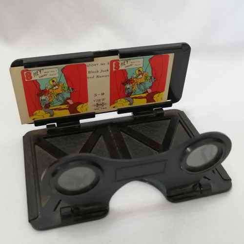 Vintage Coronet 3-D viewer - pocket size with 2 slides