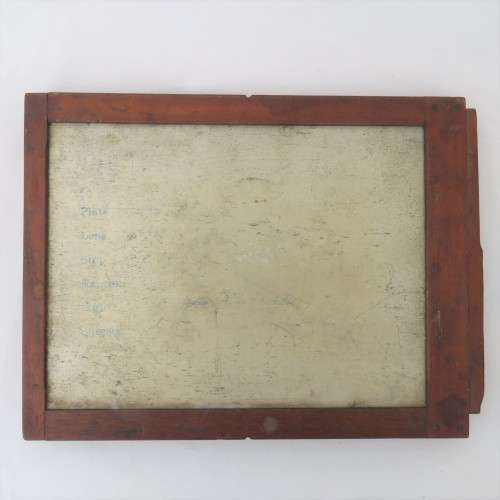 Antique camera glass plate film holder - 8 3/4 x 6 1/2