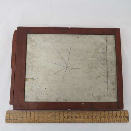 Antique camera glass plate film holder - 8 3/4 x 6 1/2
