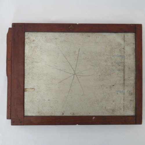 Antique camera glass plate film holder - 8 3/4 x 6 1/2