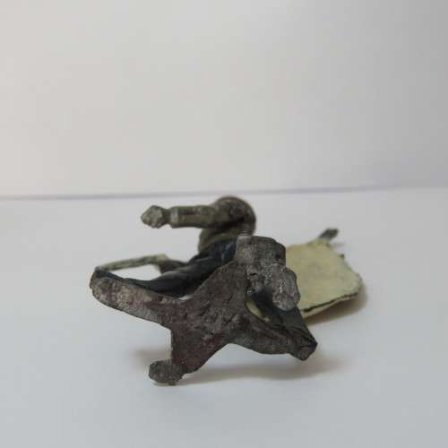 Vintage British lead soldier with flag