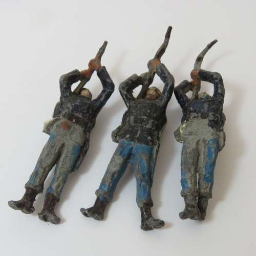 Lot of 3 vintage marksman lead soldiers