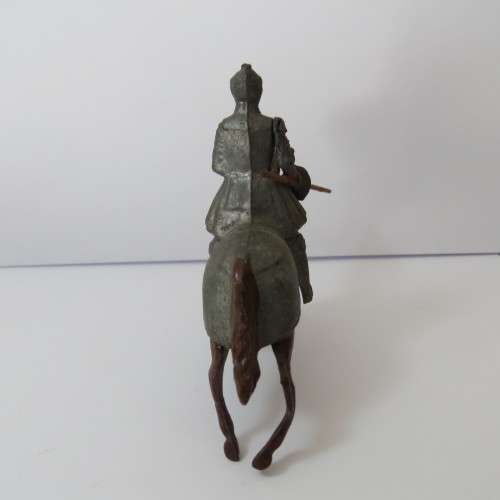 Vintage lead soldier knight on horse