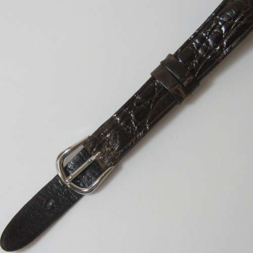 Vintage Genuine Crocodile leather ladies watch strap - 12 mm