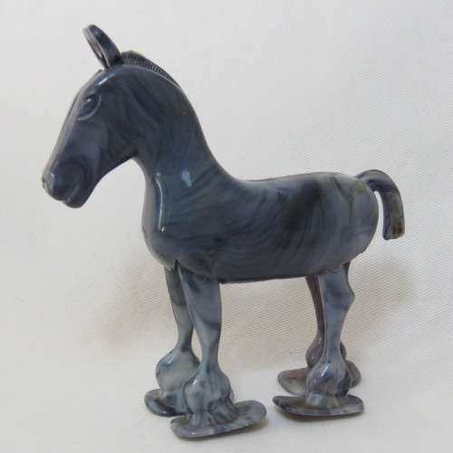 Vintage plastic walking horse