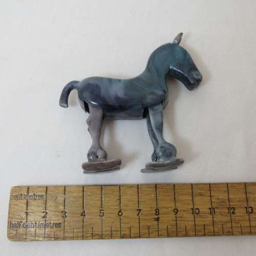 Vintage plastic walking horse