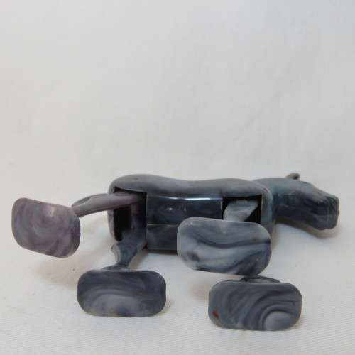 Vintage plastic walking horse