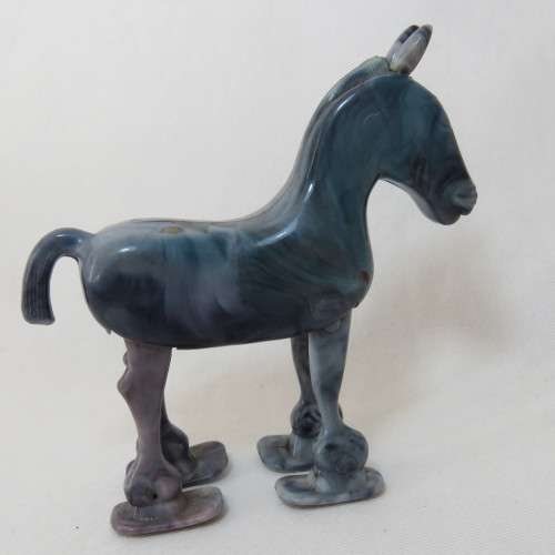 Vintage plastic walking horse