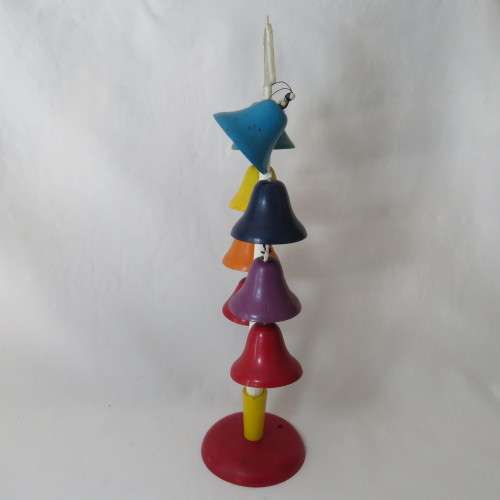 Vintage Bell ringer tree - Two bells repaired - No sticks