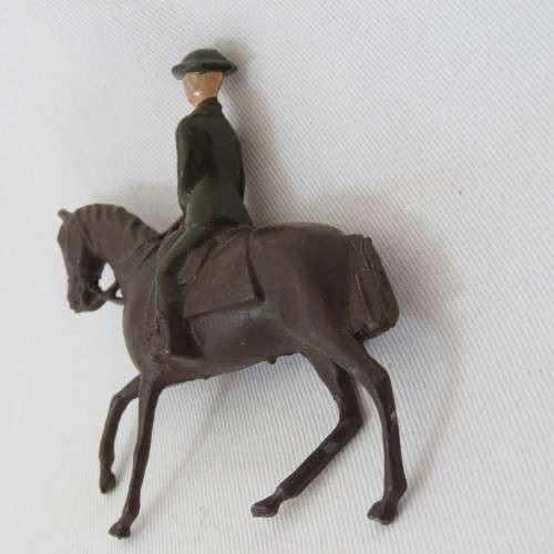 Vintage Mounted troop lead soldier