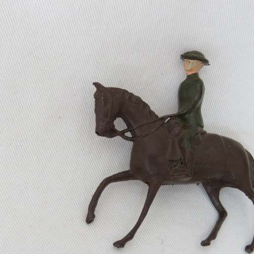 Vintage Mounted troop lead soldier