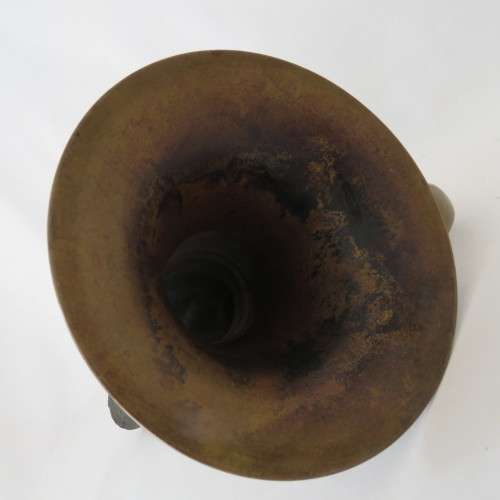 Antique brass car horn bugle - No rubber bulb
