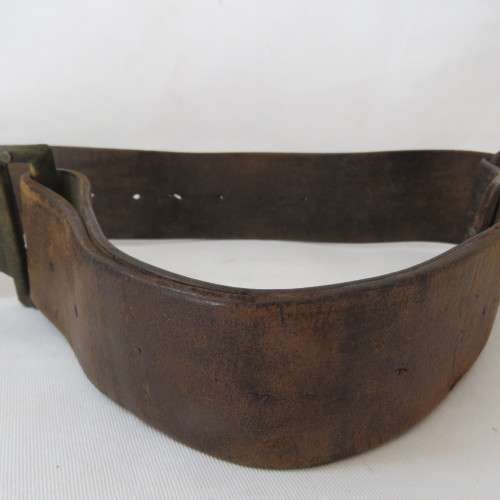 WW1 British Army leather belt - Length 102 cm
