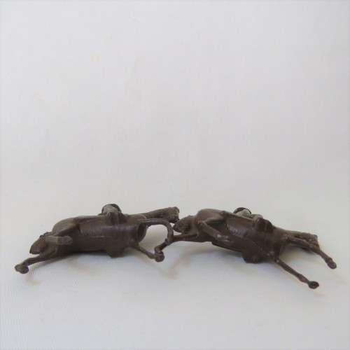 Lot of 3 vintage mounted troops lead soldiers