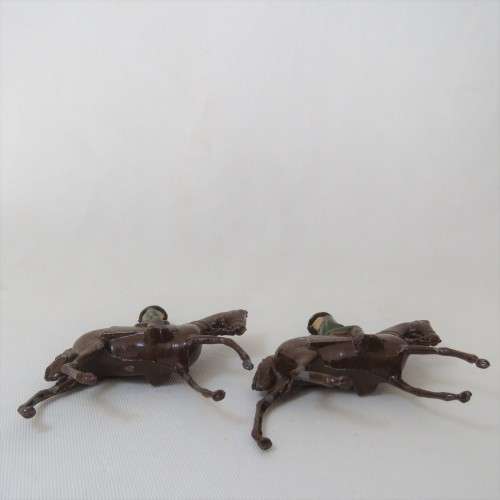 Lot of 3 vintage mounted troops lead soldiers