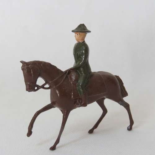 Lot of 3 vintage mounted troops lead soldiers
