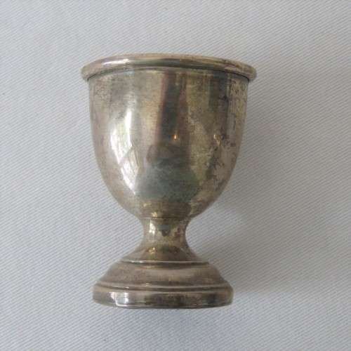Silverplated Christing set in box - Spoon missing
