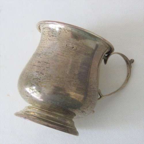 Silverplated Christing set in box - Spoon missing