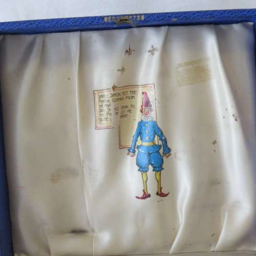 Silverplated Christing set in box - Spoon missing