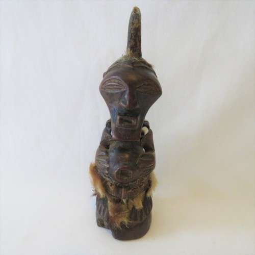 African Art Tsonge vintage figure carved out of hardwood