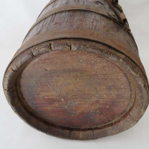 1800`s Water barrel - Later used as powder kegs - 33 cm