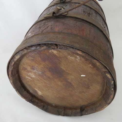 1800`s Water barrel - Later used as powder kegs - 33 cm