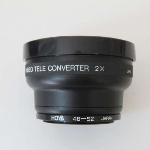 AF Tele converter 2 x with 52 mm attachment and 46 mm Hoya adaptor - In case