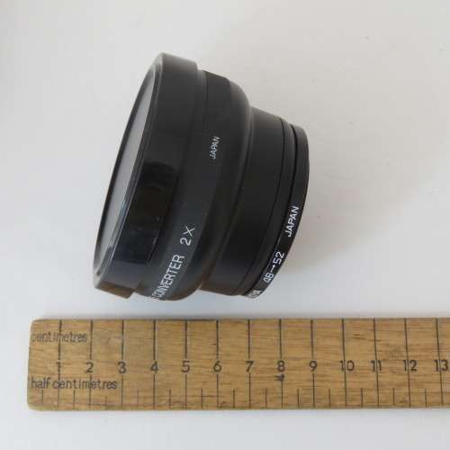 AF Tele converter 2 x with 52 mm attachment and 46 mm Hoya adaptor - In case