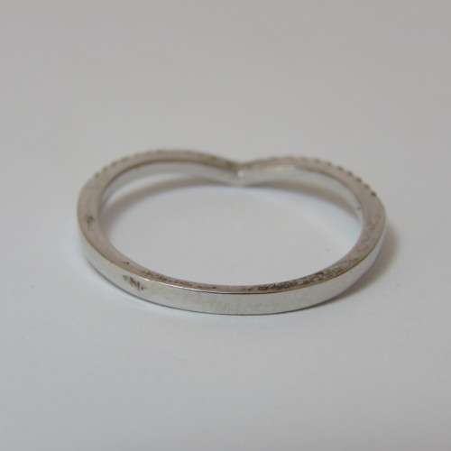 Sterling silver wedding set - 4,1 g - Size P/Q