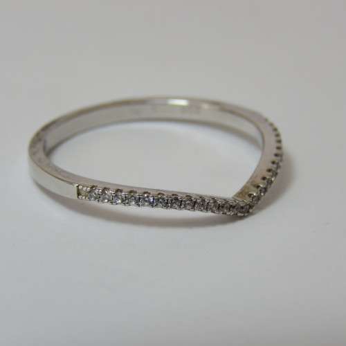 Sterling silver wedding set - 4,1 g - Size P/Q