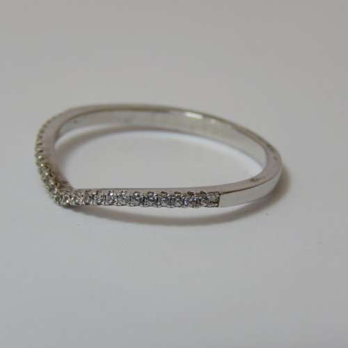 Sterling silver wedding set - 4,1 g - Size P/Q
