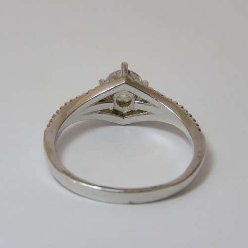 Sterling silver wedding set - 4,1 g - Size P/Q