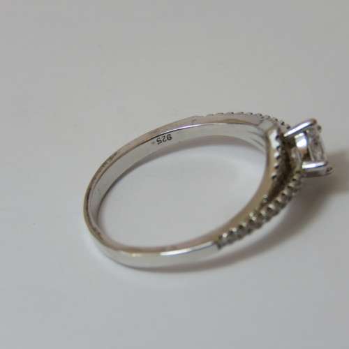Sterling silver wedding set - 4,1 g - Size P/Q