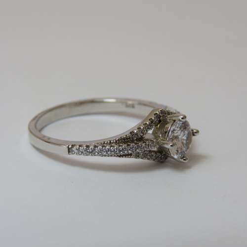 Sterling silver wedding set - 4,1 g - Size P/Q