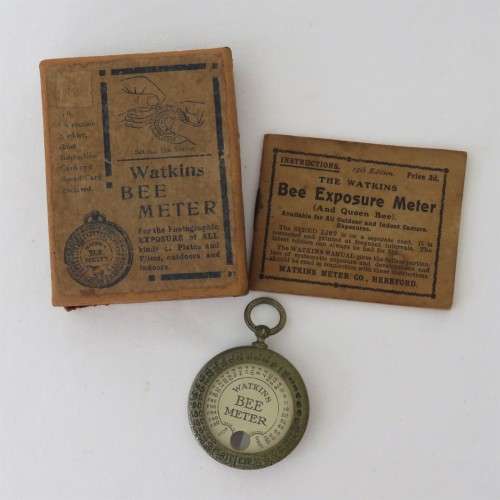 Watkins BEE exposure meter in original box and original booklet - Pocket calculator for exposure