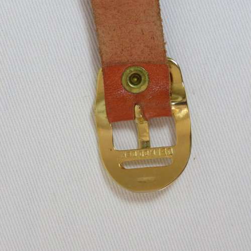 Vintage leather watch strap