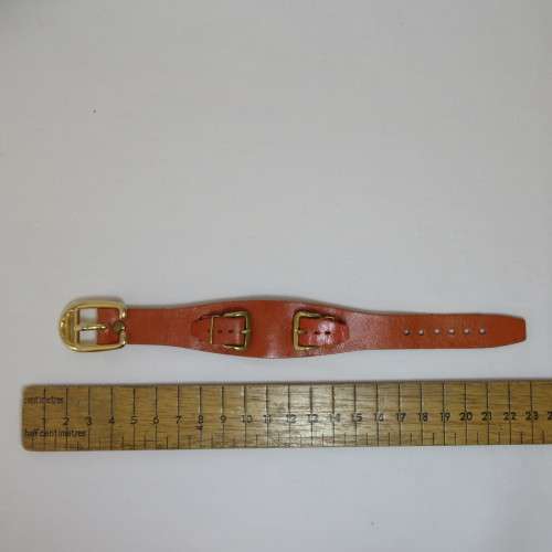 Vintage leather watch strap
