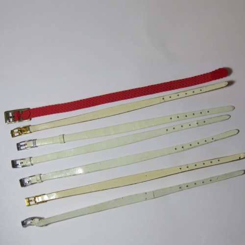 Lot of 11 thin ladies watch straps