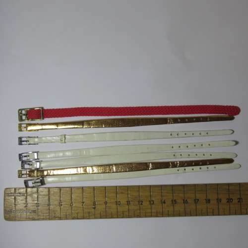 Lot of 11 thin ladies watch straps