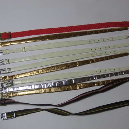 Lot of 11 thin ladies watch straps